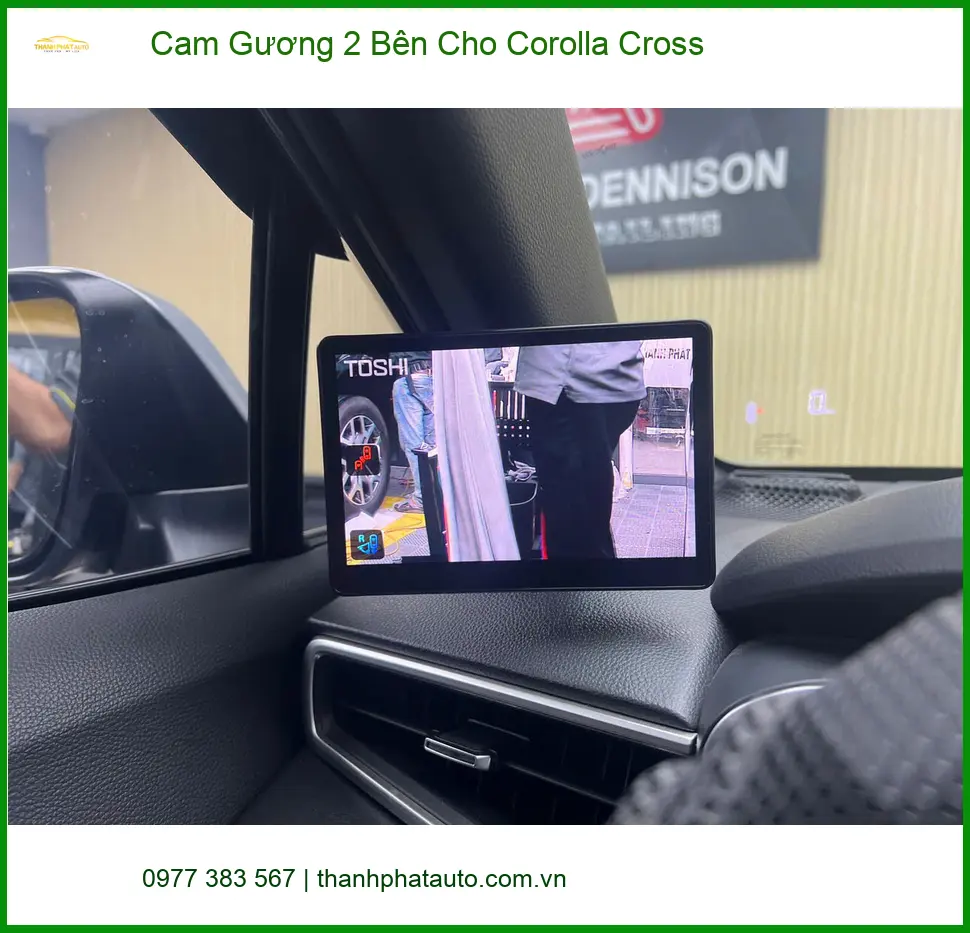 Anh Tùng lắp Cam Gương 2 Bên cho Corolla Cross ở Hóc Môn vì hay di chuyển đường hẹp ảnh thực tế 4