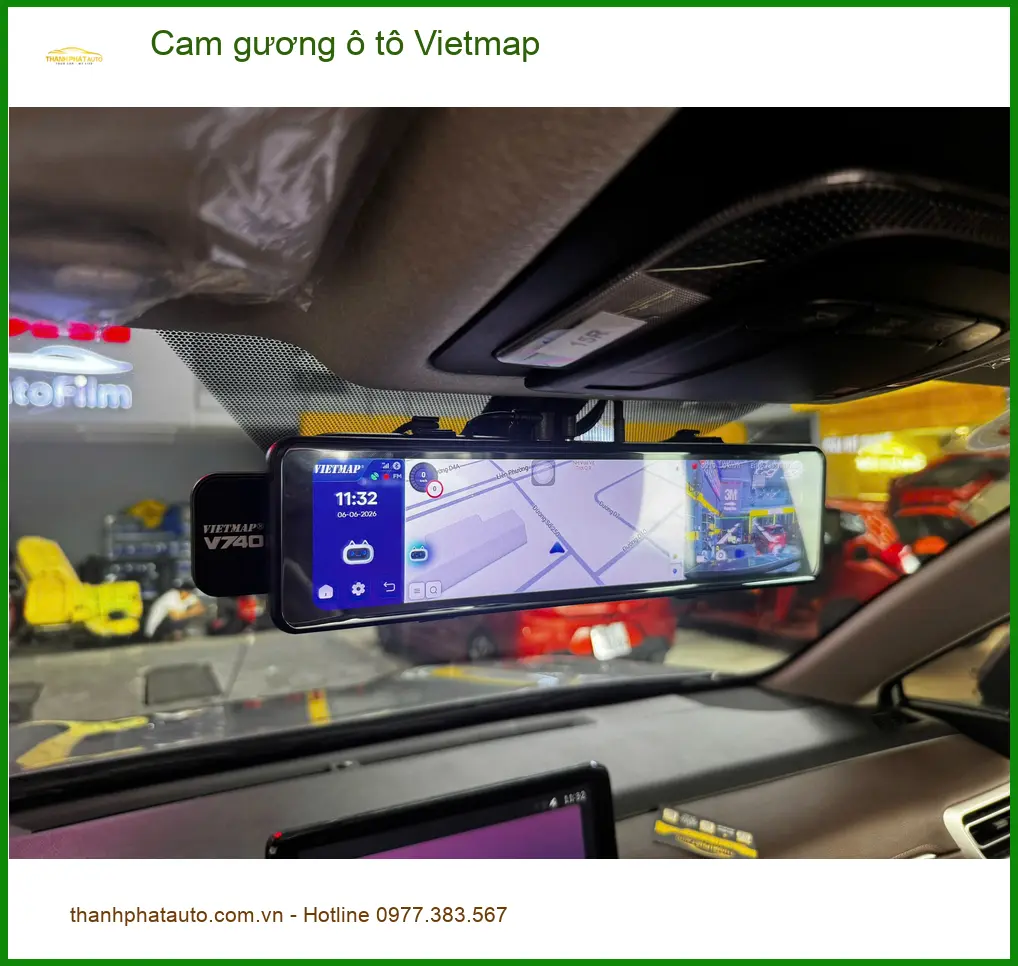 Chị Thùy lắp cam gương Vietmap cho Kia K3 tại Thủ Đức quan sát dễ hơn ảnh thực tế 2