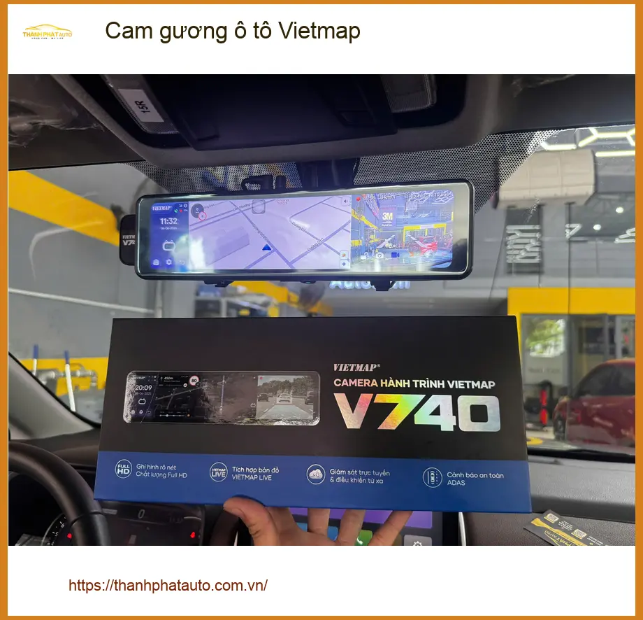 Anh Trọng lắp cam gương Vietmap cho Hyundai Creta tại Quận 1 để hành trình đi làm an toàn hơn ảnh thực tế 2