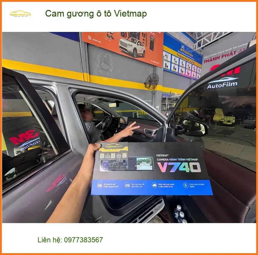 Anh Trọng lắp cam gương Vietmap cho Hyundai Creta tại Quận 1 để hành trình đi làm an toàn hơn ảnh thực tế 3