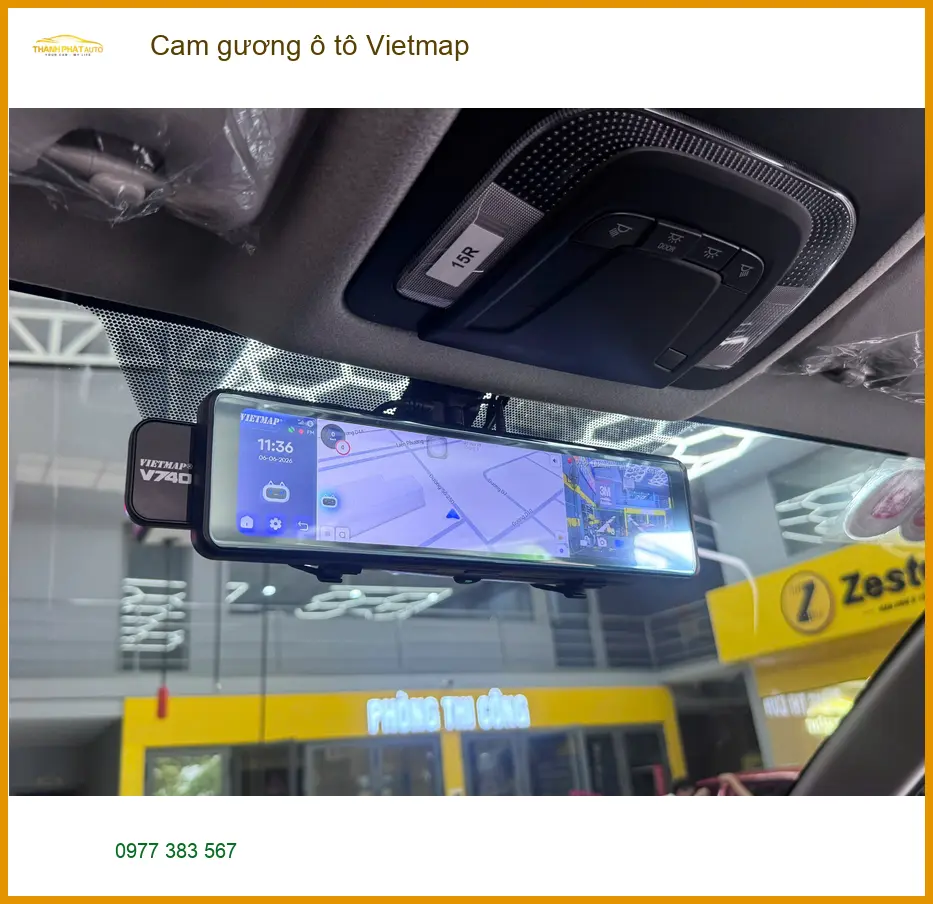 Anh Trọng lắp cam gương Vietmap cho Hyundai Creta tại Quận 1 để hành trình đi làm an toàn hơn ảnh thực tế 4
