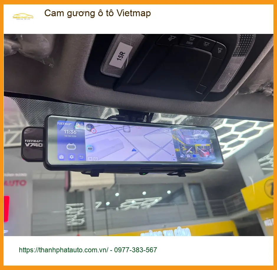 Bác Cường lắp Cam gương ô tô Vietmap cho Suzuki XL7 tại Quận 2 ảnh thực tế 2