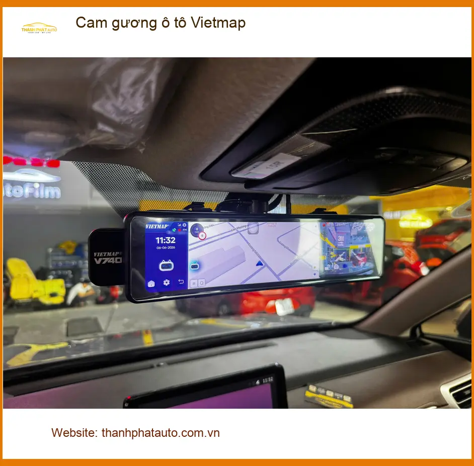 Bác Cường lắp Cam gương ô tô Vietmap cho Suzuki XL7 tại Quận 2 ảnh thực tế 3