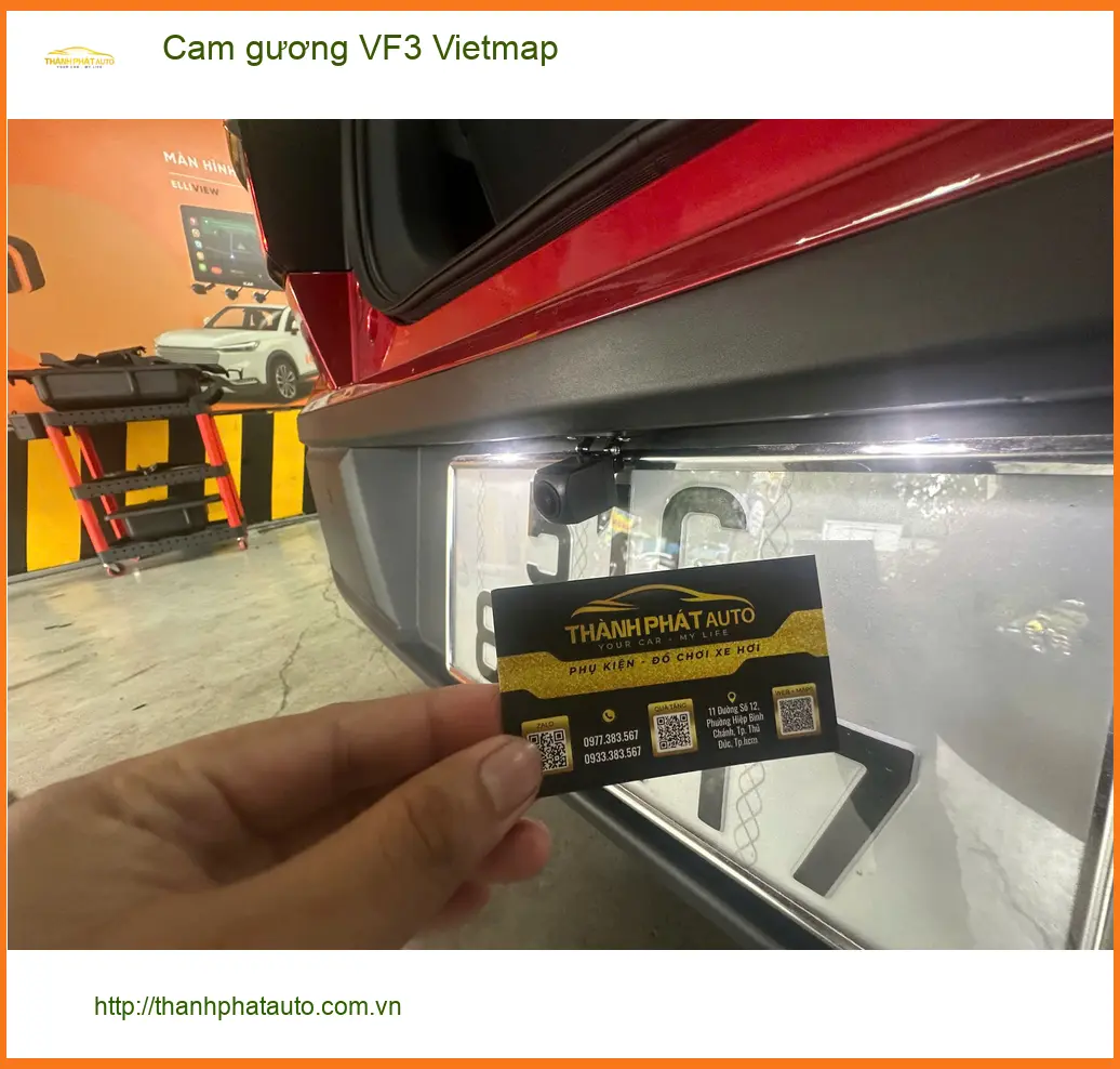 Bác Thành lắp cam gương Vietmap cho VinFast VF3 tại Quận Bình Thạnh. ảnh thực tế 4