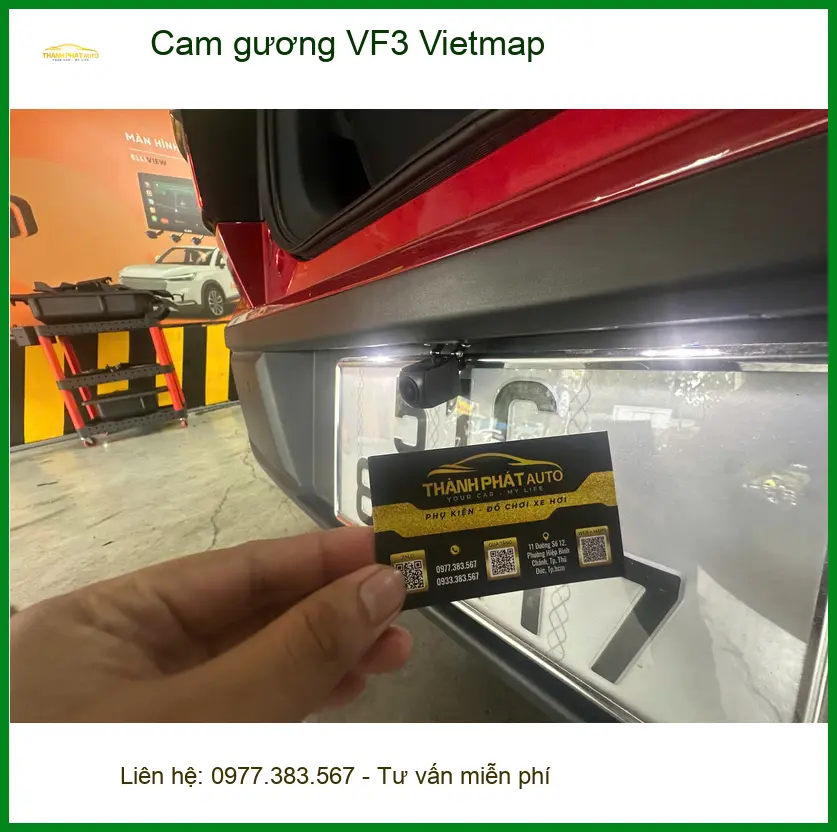 Anh Tùng lắp Cam gương Vietmap cho VF3 tại Hóc Môn, yên tâm ghi lại hành trình. ảnh thực tế 3
