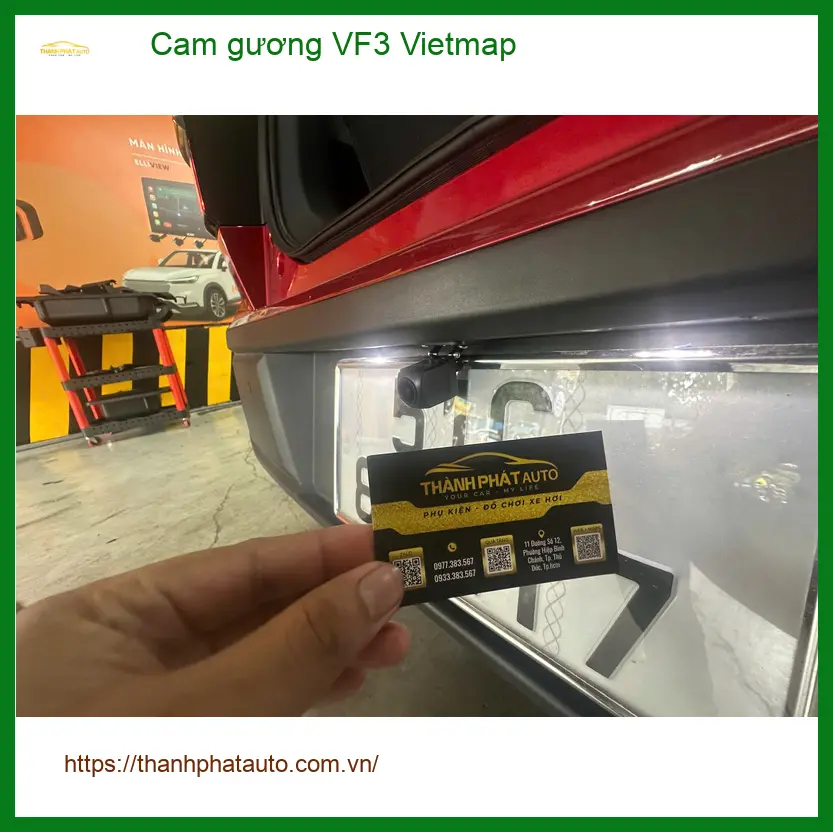 Anh Quốc lắp cam gương Vietmap cho VinFast VF3 tại Quận 1 tránh phạt nguội