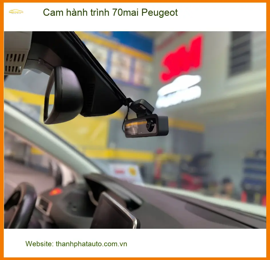 Anh Vĩnh lắp cam hành trình 70mai cho Peugeot tại Quận Tân Bình