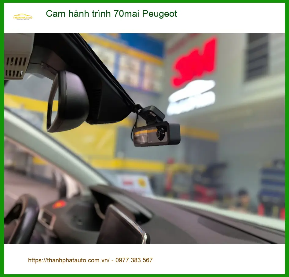 Chị Thảo lắp Cam hành trình 70mai cho Peugeot 5008 tại Quận 2 để an tâm lái xe ảnh thực tế 2
