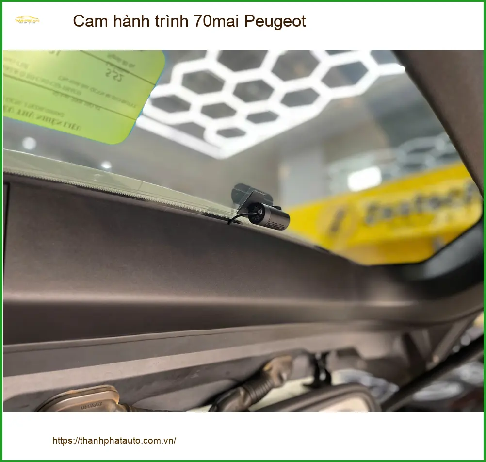 Anh Vĩnh lắp cam hành trình 70mai cho Peugeot tại Quận Tân Bình ảnh thực tế 2