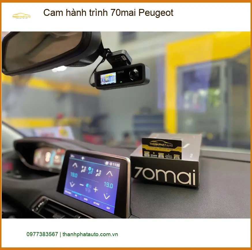 Chị Thảo lắp Cam hành trình 70mai cho Peugeot 5008 tại Quận 2 để an tâm lái xe ảnh thực tế 3