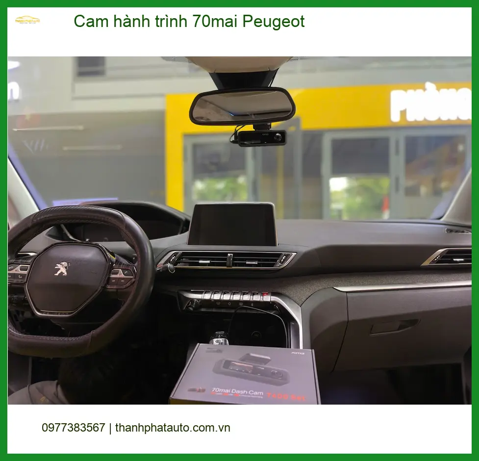 Anh Vĩnh lắp cam hành trình 70mai cho Peugeot tại Quận Tân Bình ảnh thực tế 3