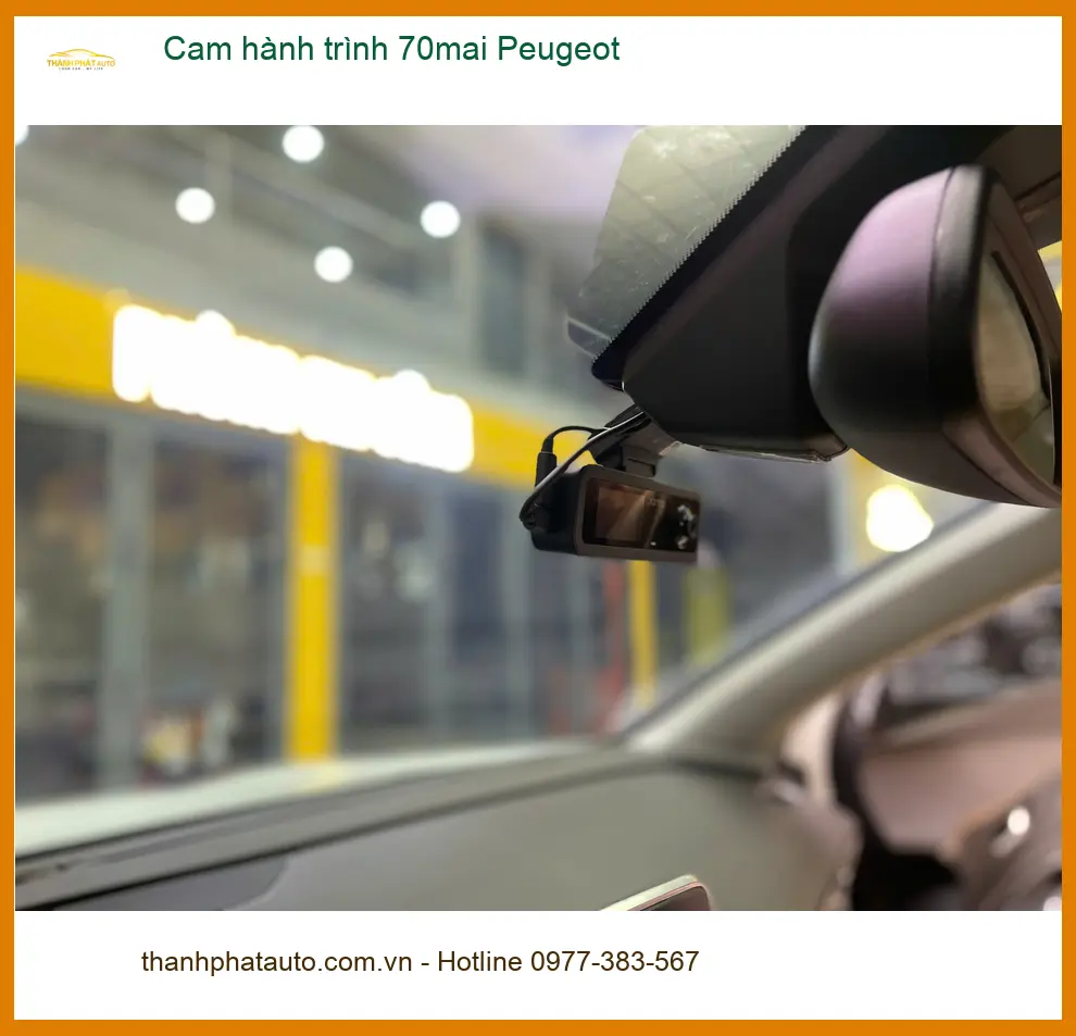 Chị Thảo lắp Cam hành trình 70mai cho Peugeot 5008 tại Quận 2 để an tâm lái xe ảnh thực tế 4