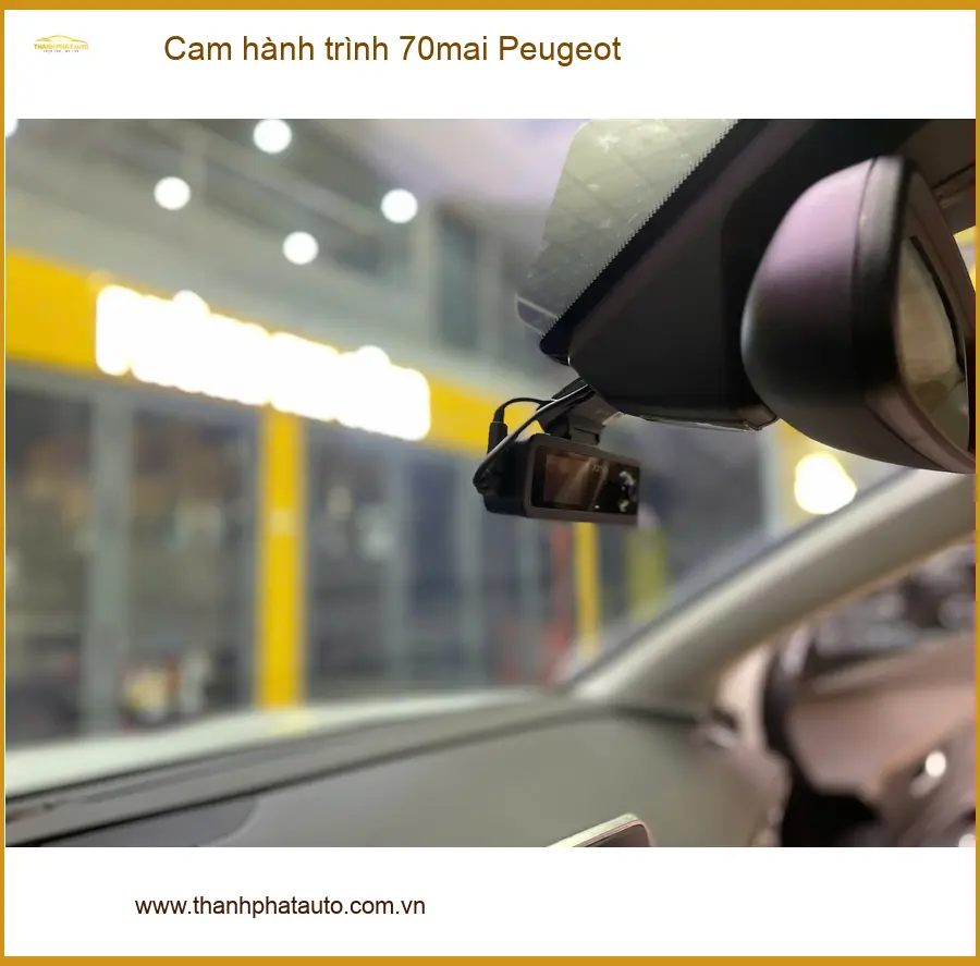 Anh Vĩnh lắp cam hành trình 70mai cho Peugeot tại Quận Tân Bình ảnh thực tế 4