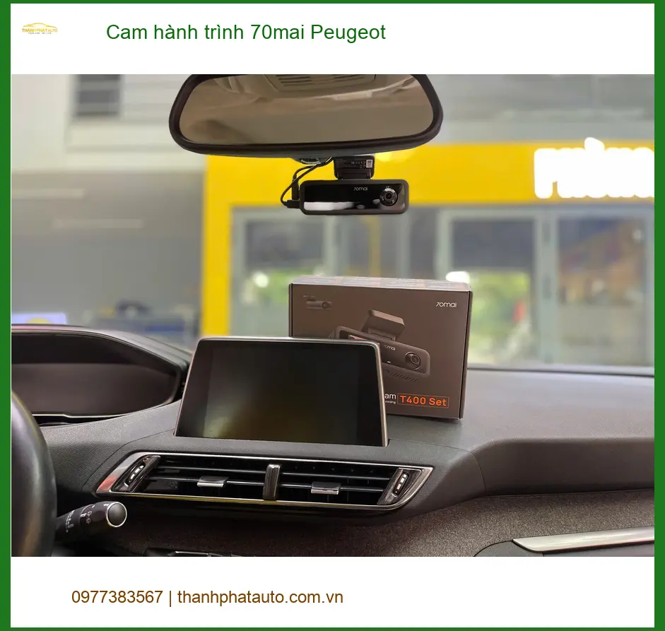 Anh Vĩnh lắp cam hành trình 70mai cho Peugeot tại Quận Tân Bình ảnh thực tế 5