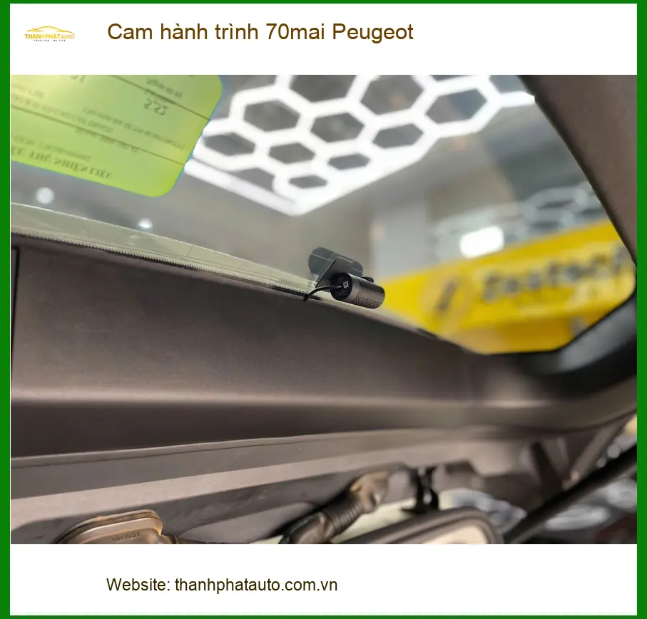 Chú Vĩnh lắp cam hành trình 70mai Peugeot ở Hóc Môn để an tâm trên đường