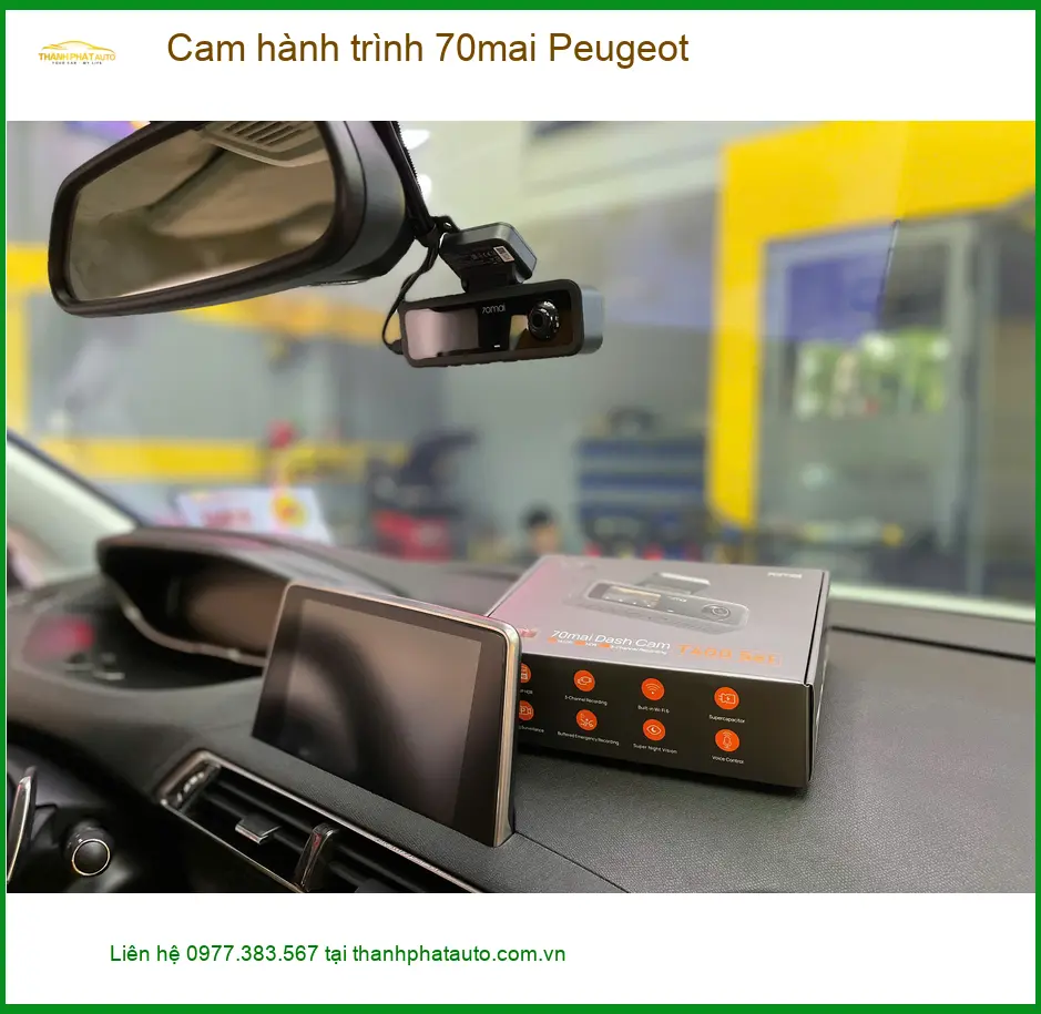 Chú Vĩnh lắp cam hành trình 70mai Peugeot ở Hóc Môn để an tâm trên đường ảnh thực tế 2