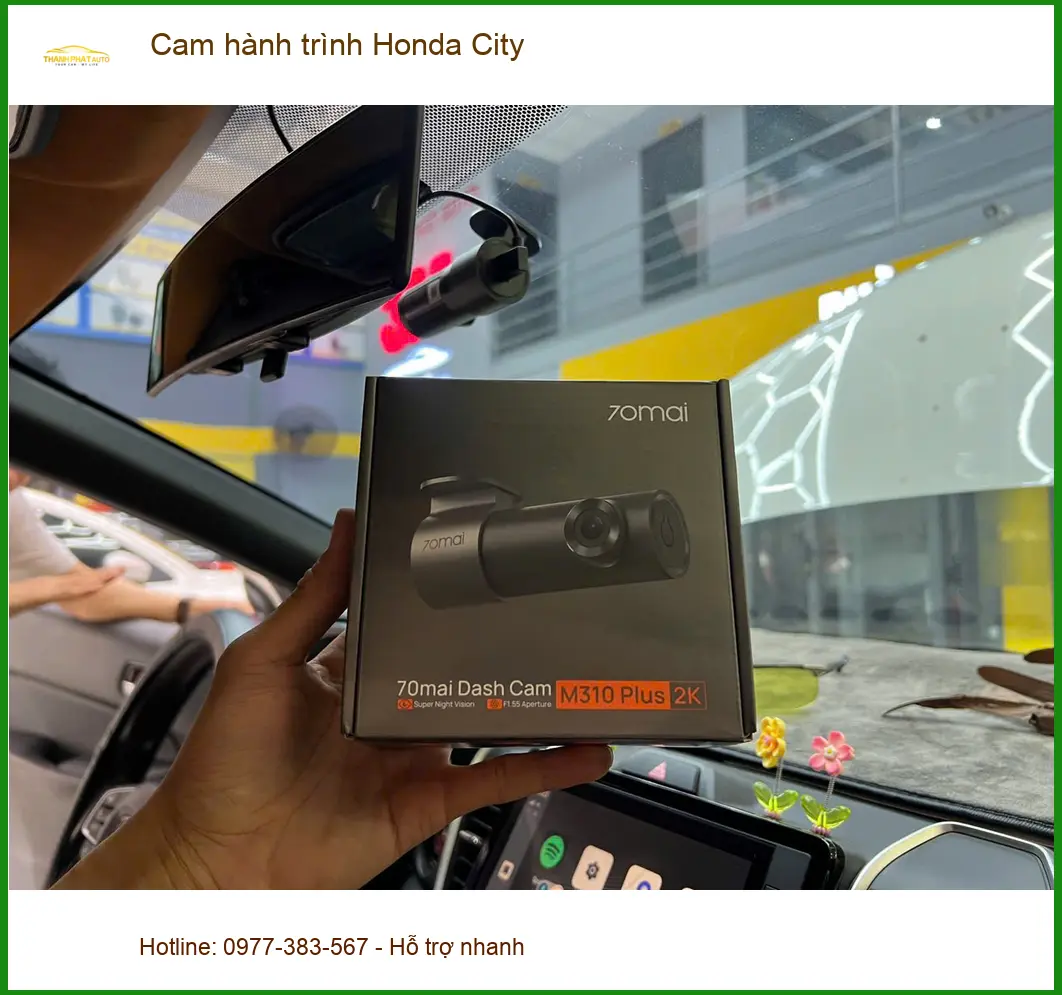 Anh Thắng lắp cam hành trình cho Honda City tại Quận Bình Tân để an tâm di chuyển ảnh thực tế 3