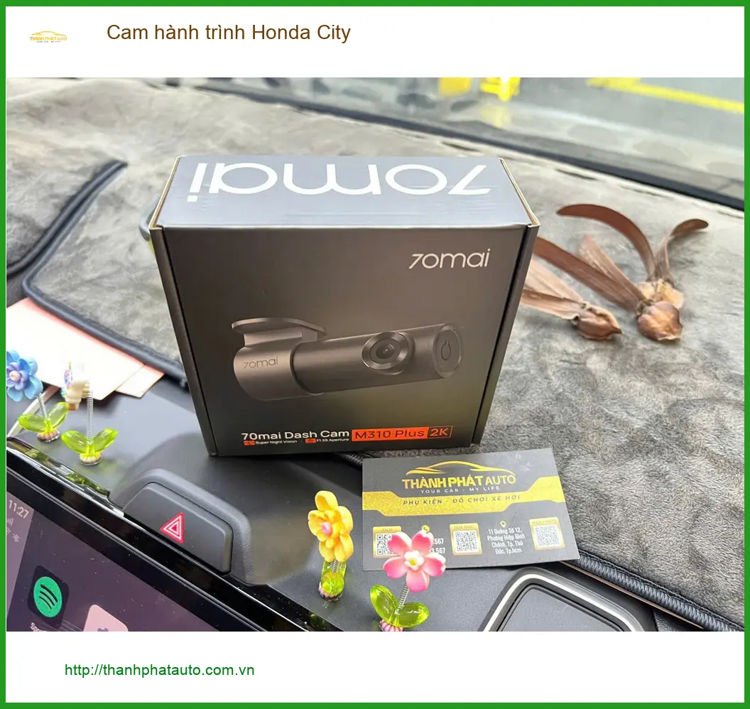 Chị Thảo lắp cam hành trình Honda City tại Quận 9 để ghi lại hành trình an toàn ảnh thực tế 3