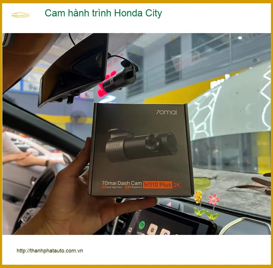 Anh Quang lắp cam hành trình Honda City tại Nhà Bè để ghi lại bằng chứng sau va chạm nhỏ ảnh thực tế 2