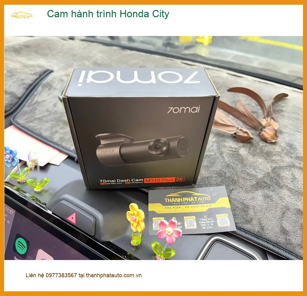 Chị Thảo lắp cam hành trình Honda City tại Quận 8 để ghi lại mọi khoảnh khắc an toàn ảnh thực tế 3