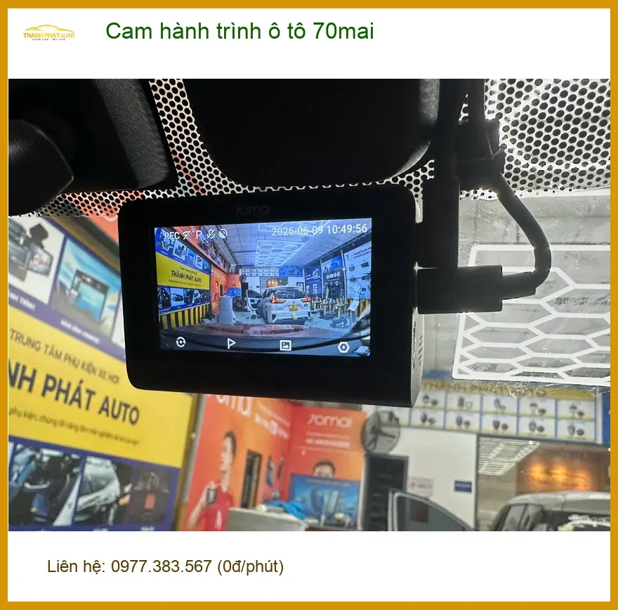 Anh Khải gắn cam hành trình 70mai cho Ford Everest tại Hóc Môn an tâm hơn ảnh thực tế 5