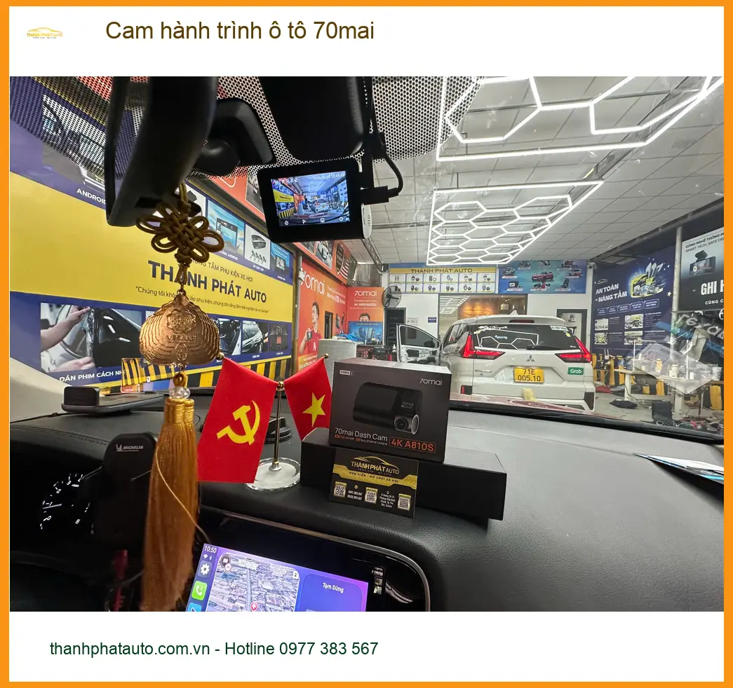 Chị Thảo lắp cam hành trình 70mai cho Hyundai Elantra ở Quận 7 để an tâm lái xe