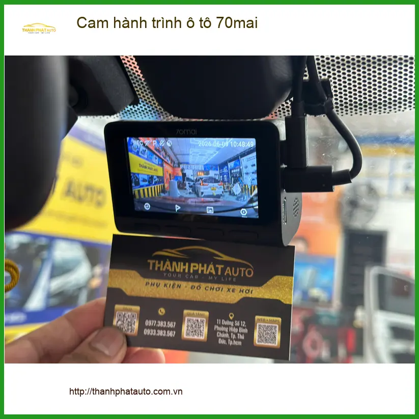 Anh Khải lắp Cam hành trình 70mai cho CRV tại Quận 1 cực nét