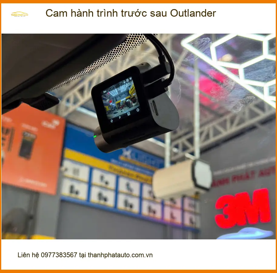 Chú Cường lắp cam hành trình trước sau Outlander ở Hóc Môn để ghi lại mọi khoảnh khắc ảnh thực tế 4