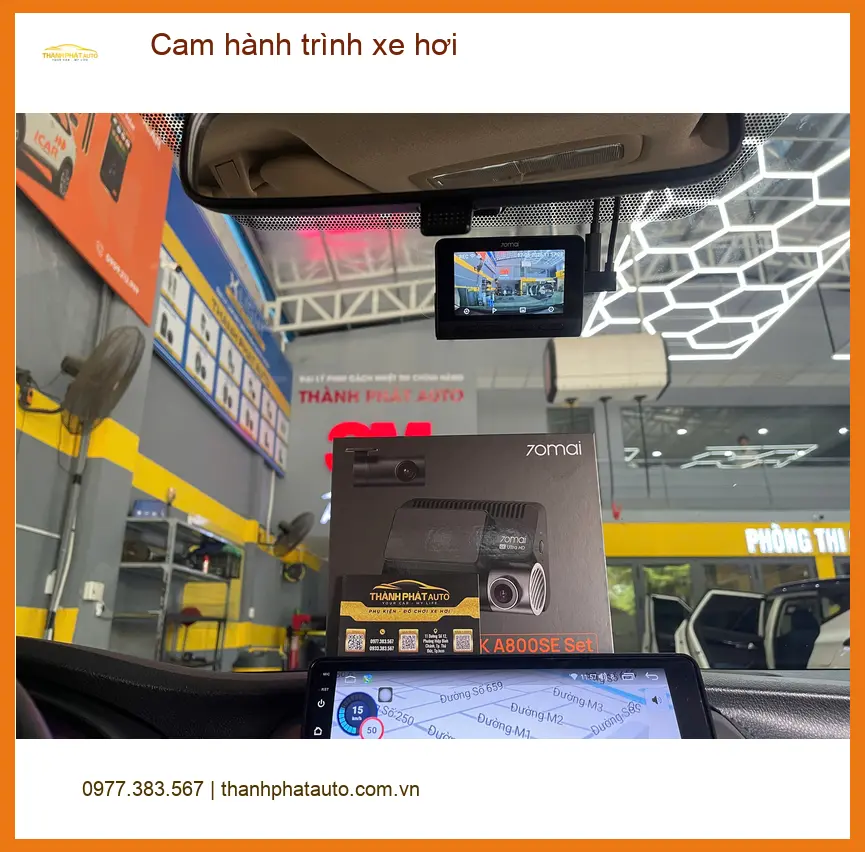 Anh Bình lắp cam hành trình chính hãng Ford Ranger tại Quận 12 an tâm ảnh thực tế 2