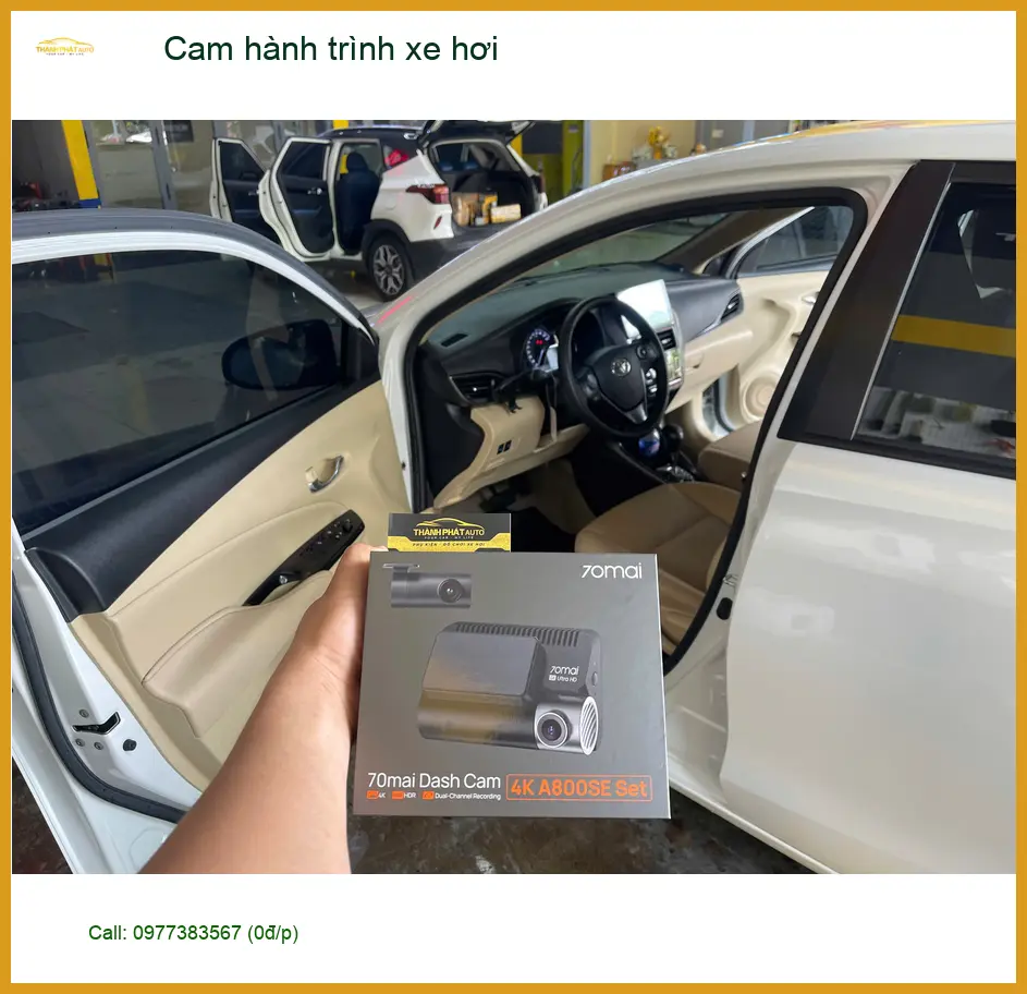 Chị Thảo lắp cam hành trình Kia K3 Quận Thủ Đức để ghi lại hành trình