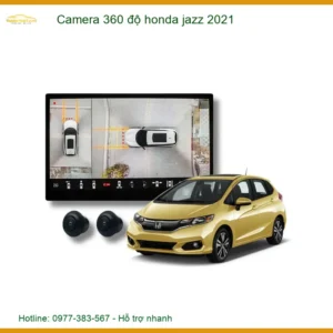 Hệ Thống Camera 360 độ Ô Tô Honda Jazz 2021 - Địa Chỉ Lắp Đặt Uy Tín TPHCM