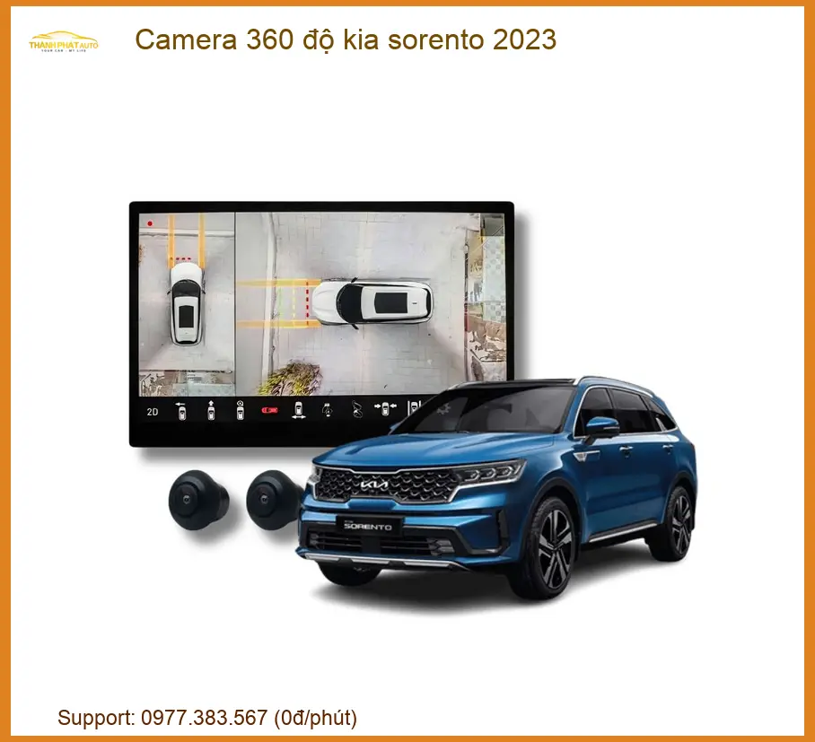 Camera 360 độ Kia Sorento 2023 - Trung Tâm Lắp Đặt Uy Tín TPHCM