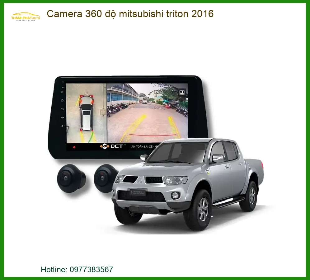 Camera 360 độ Mitsubishi Triton 2016 - Trung Tâm Gắn Giá Tốt TPHCM