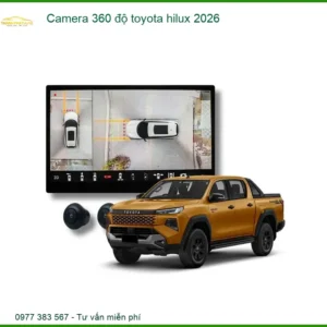 Camera 360 độ Toyota Hilux 2026 - Trung Tâm Lắp Đặt Uy Tín TPHCM
