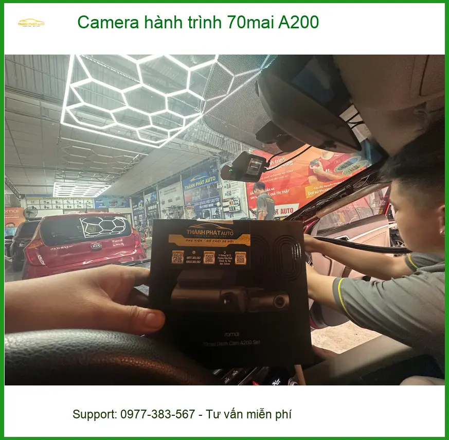 Lắp Camera hành trình 70mai A200 chính hãng cho xe Anh Văn Đức Quận 12 ảnh thực tế 2