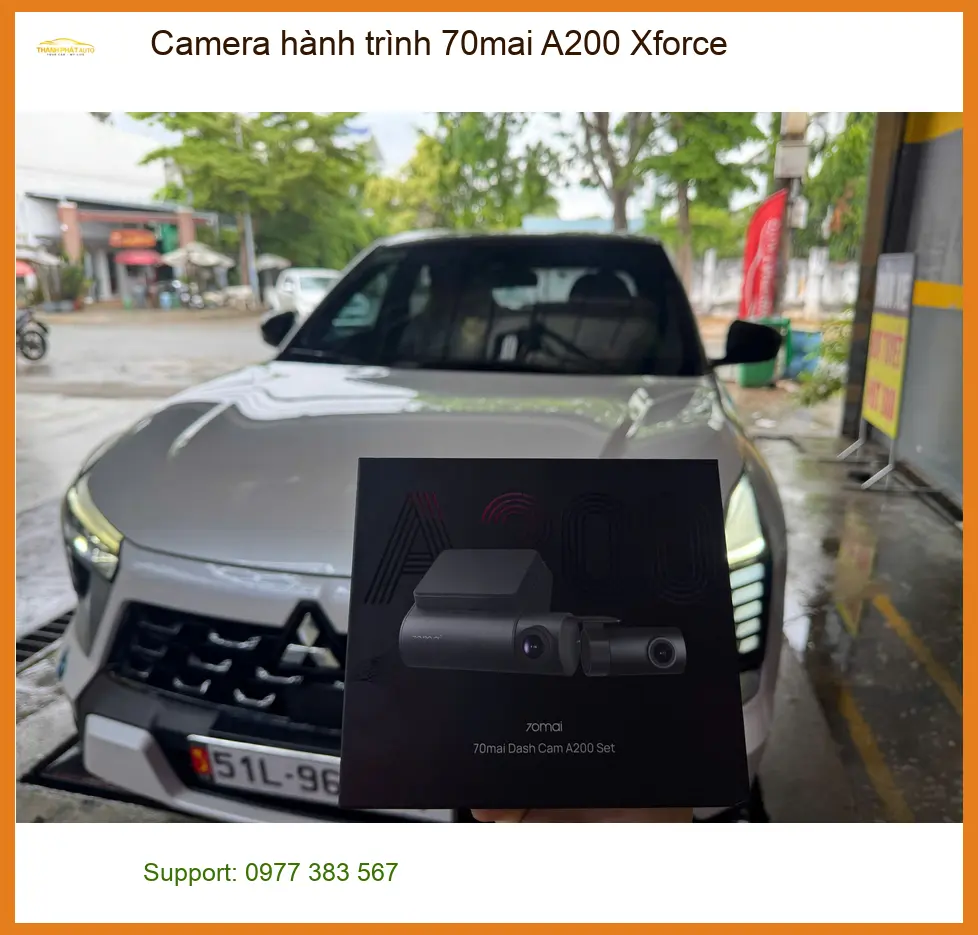 Anh Hưng lắp Camera hành trình 70mai A200 Xforce cho Toyota Fortuner tại Tân Bình