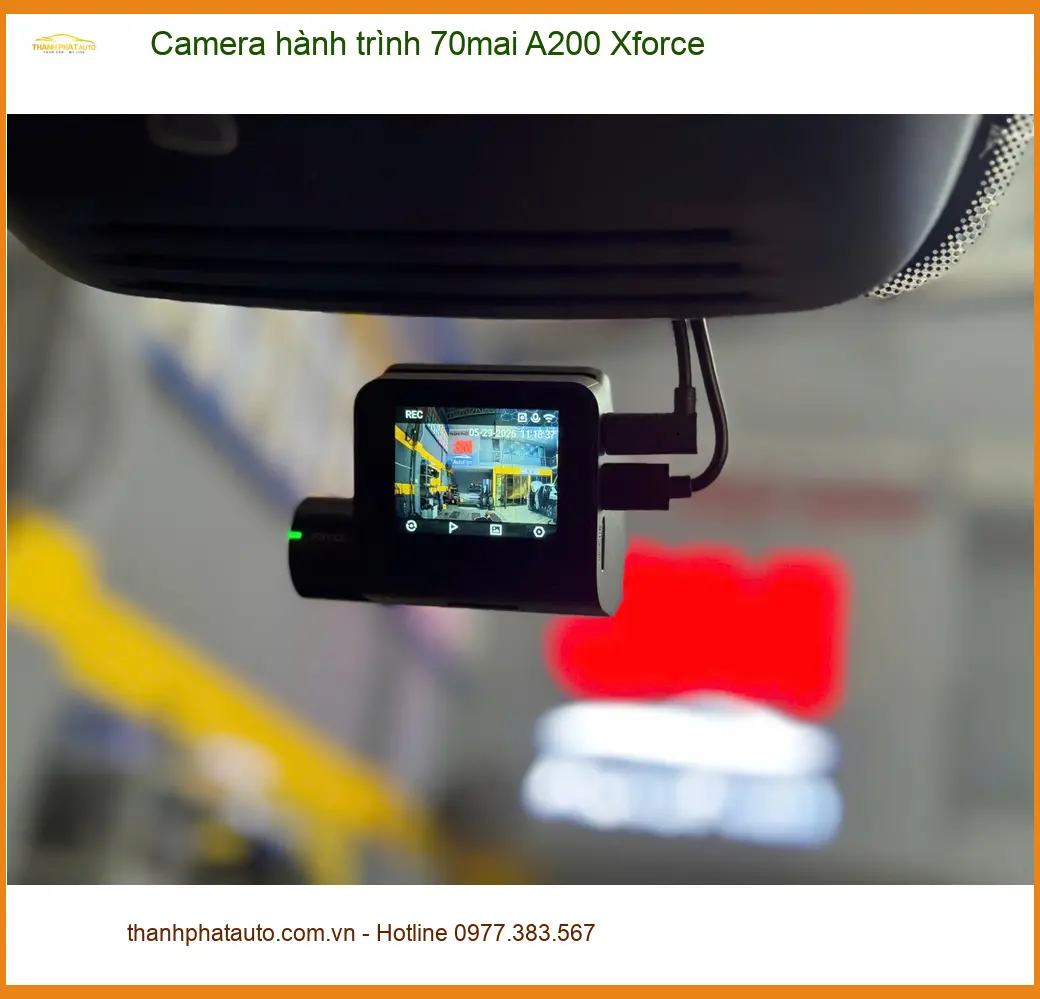 Chị Thảo lắp Camera hành trình 70mai A200 Xforce cho Hyundai Elantra ở Hóc Môn