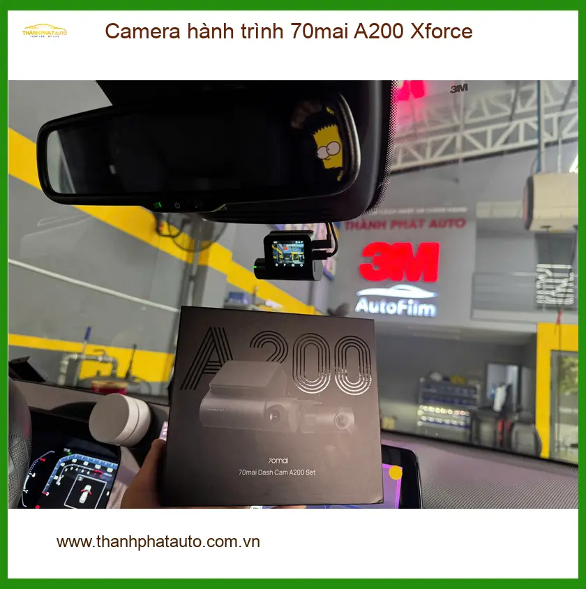Chị Thảo lắp Camera hành trình 70mai A200 Xforce cho Hyundai Elantra ở Hóc Môn ảnh thực tế 2