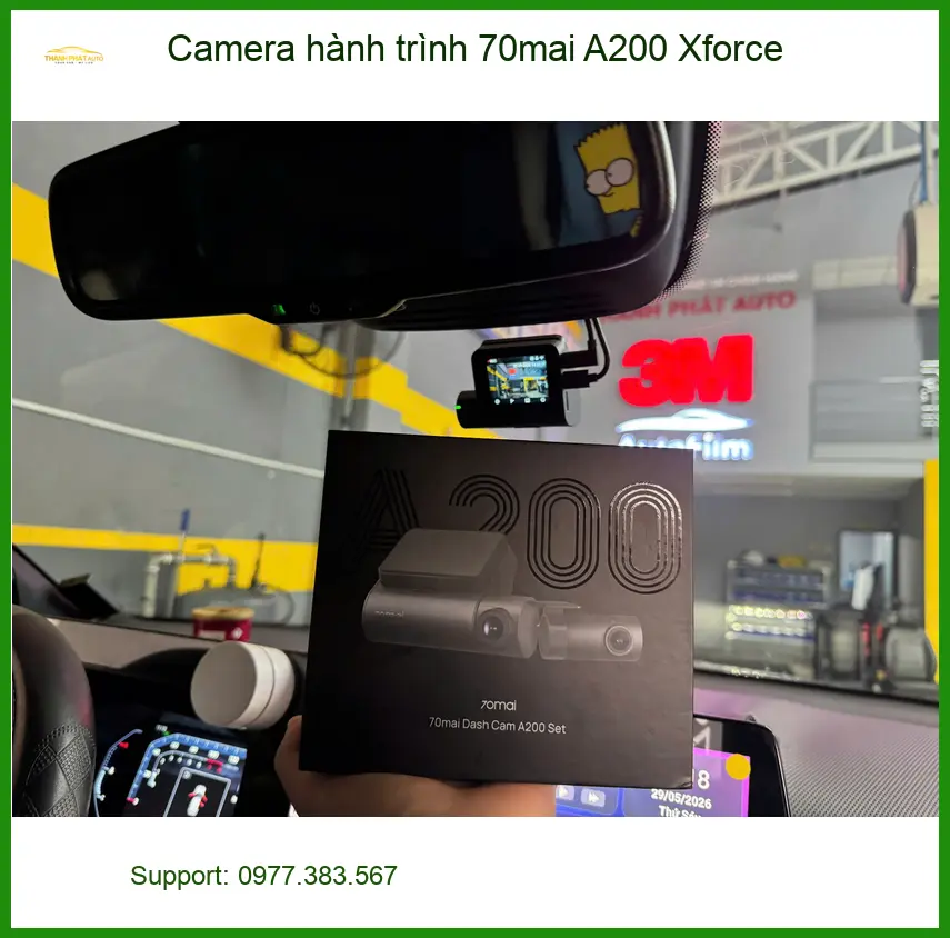 Anh Sơn lắp Camera hành trình 70mai A200 cho Toyota Vios Quận Bình Tân ảnh thực tế 2