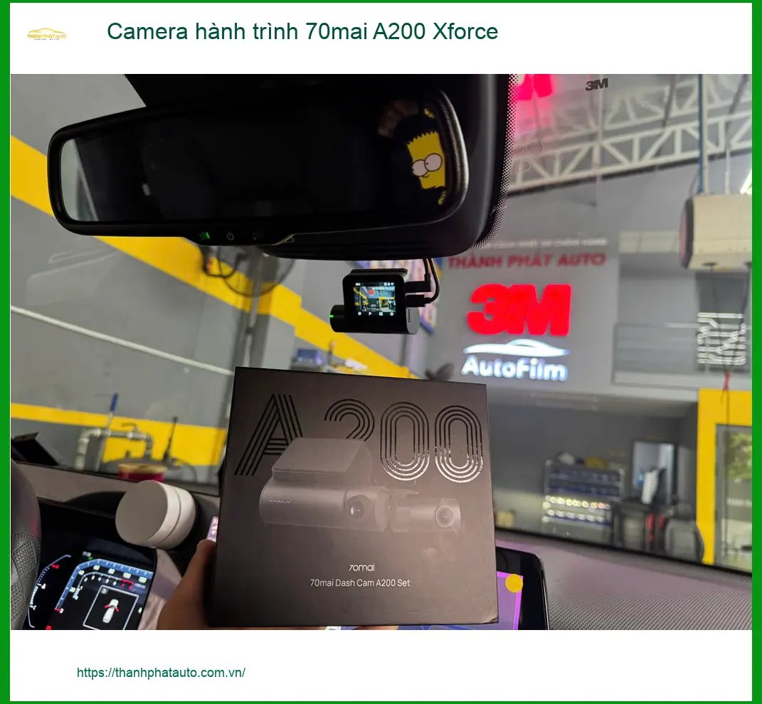 Chị Lan Anh lắp Camera hành trình 70mai A200 Xforce cho Kia Seltos tại Củ Chi ảnh thực tế 2
