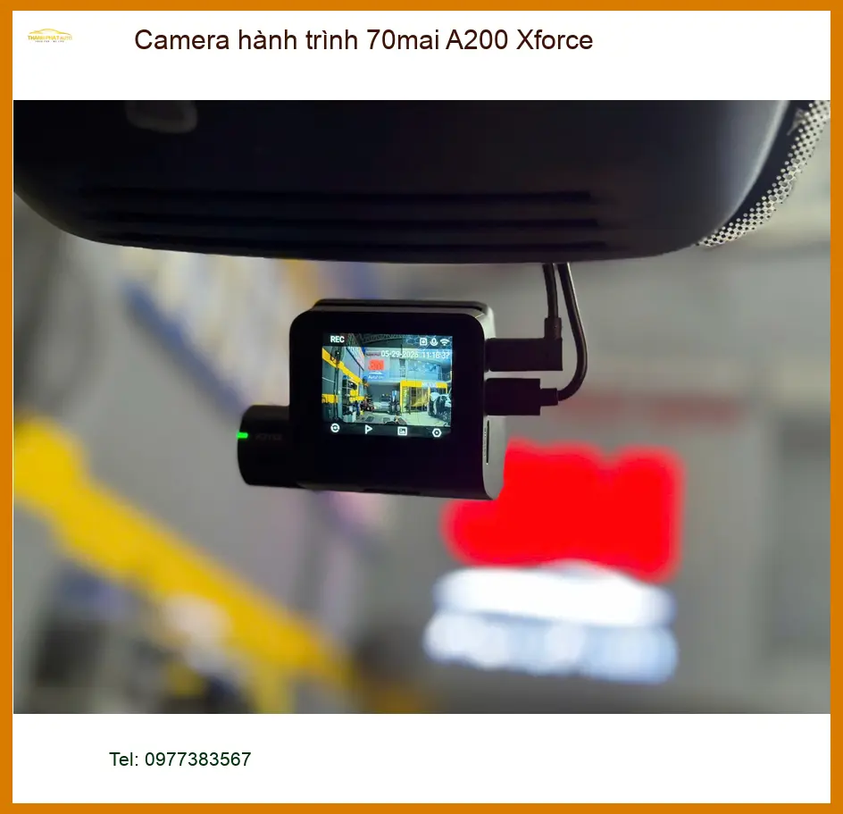 Chị Hà lắp Camera hành trình 70mai A200 Xforce cho Honda Civic ở Quận 6 ảnh thực tế 3