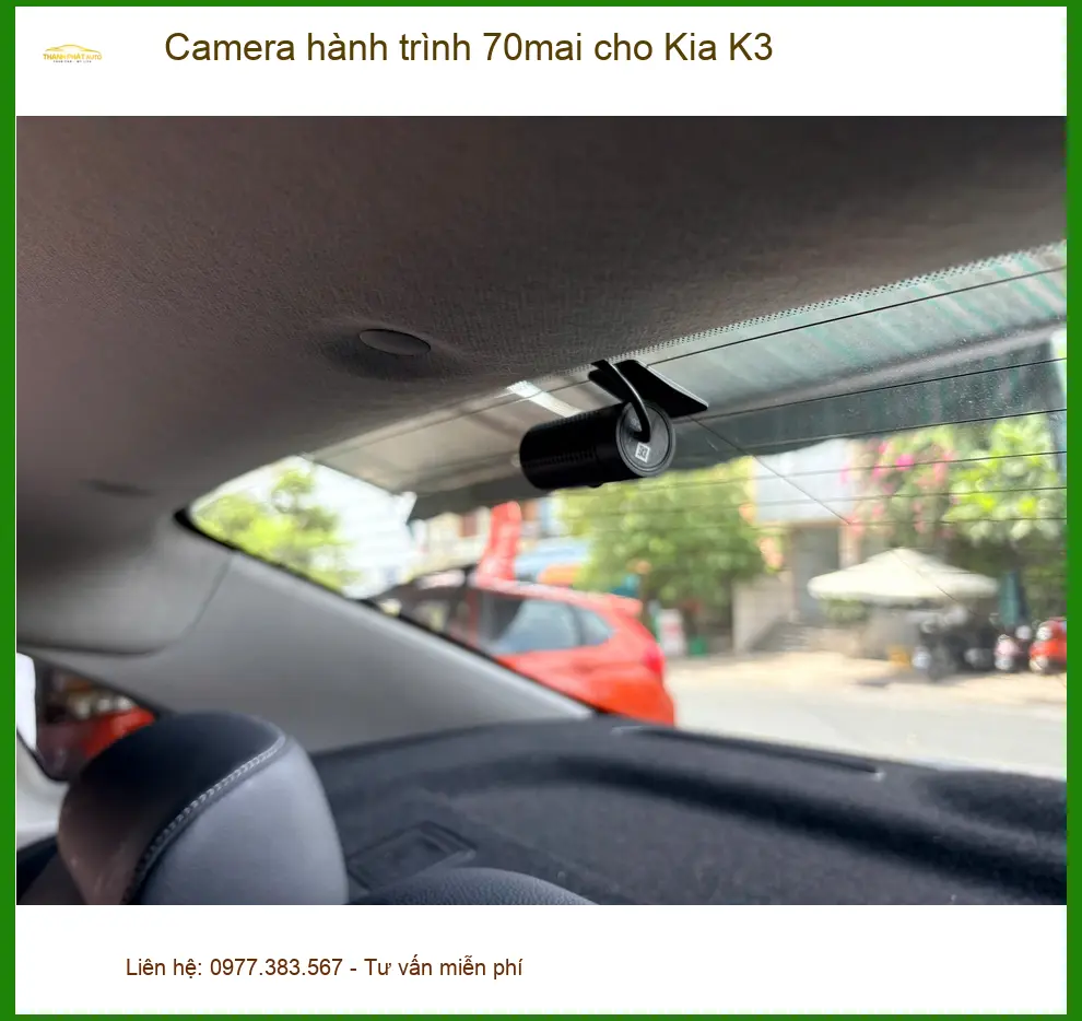 Anh Minh lắp Camera hành trình 70mai cho Kia K3 ở Nhà Bè để ghi bằng chứng giao thông ảnh thực tế 3