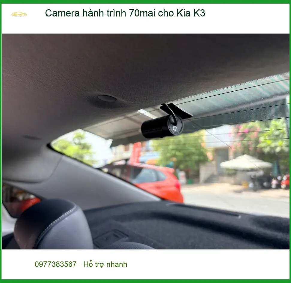 Anh Quang lắp Camera hành trình 70mai cho Kia K3 ở Cần Giờ an tâm lái xe ảnh thực tế 2