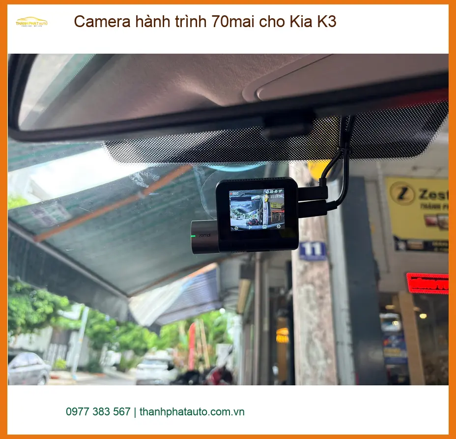 Chị Thanh lắp Camera hành trình 70mai cho Kia K3 tại Quận 3 đảm bảo an toàn khi di chuyển ảnh thực tế 3