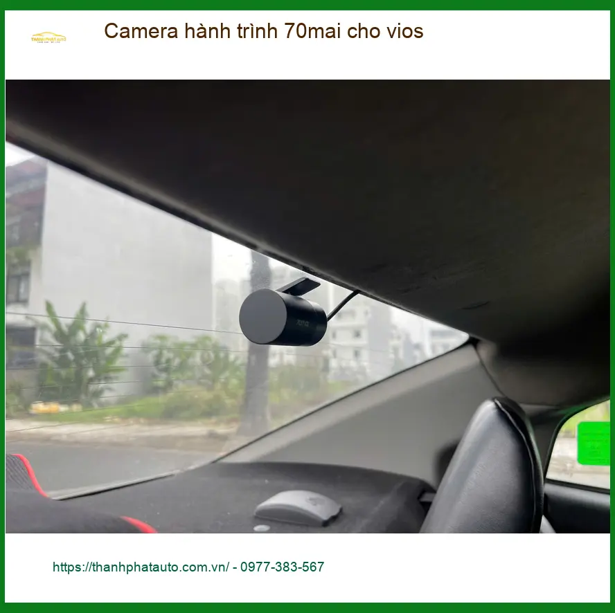 Chị Thảo lắp Camera hành trình 70mai chính hãng cho Vios tại Quận 4 ảnh thực tế 3