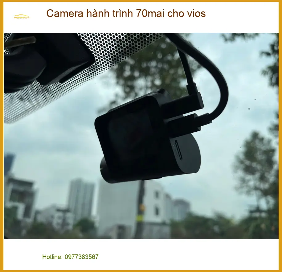 Chị Thảo lắp Camera hành trình 70mai chính hãng cho Vios tại Quận 4 ảnh thực tế 5