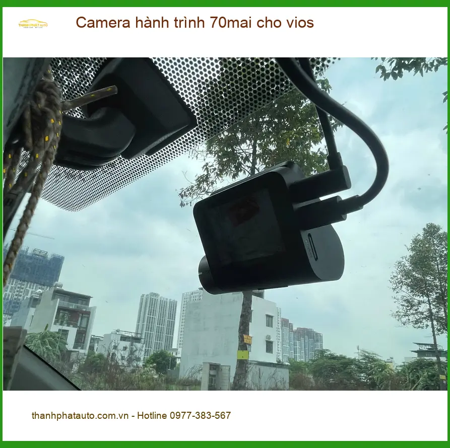 Anh Tùng lắp Camera hành trình 70mai cho Vios tại Nhà Bè để tiện quan sát đường ảnh thực tế 2