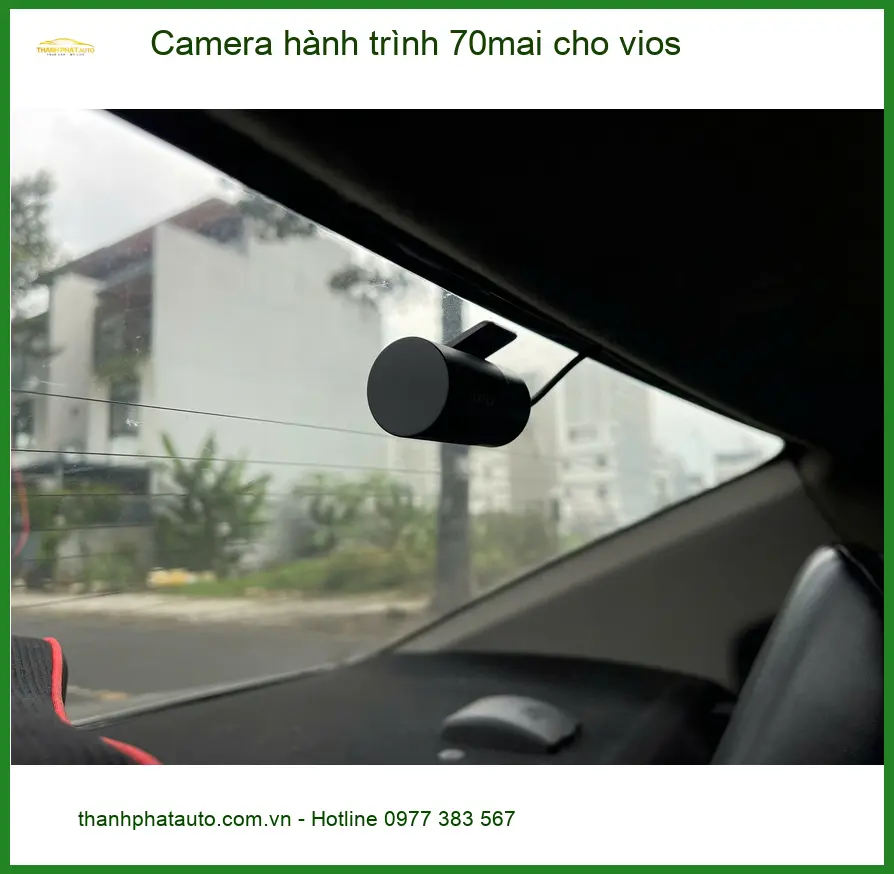 Anh Tùng lắp Camera hành trình 70mai cho Vios tại Nhà Bè để tiện quan sát đường ảnh thực tế 4