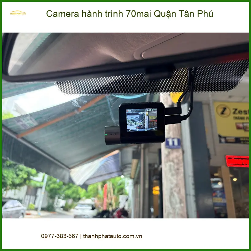 Địa Chỉ Lắp Camera Hành Trình Ô Tô 70mai Tại Quận Tân Phú - Giá Tốt TPHCM ảnh thực tế 2