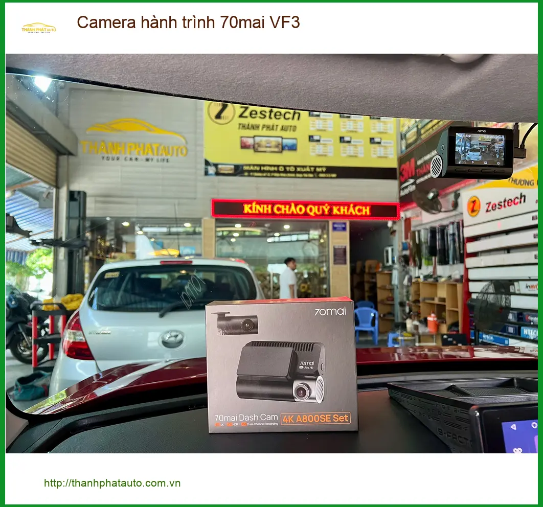 Chú Tấn lắp Camera hành trình 70mai VF3 cho VinFast VF3 tại Bình Chánh ảnh thực tế 2